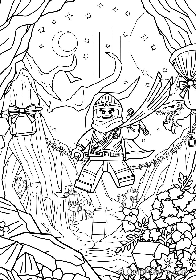 Kai the Ninja of Fire Unleashing Spinjitzu Fire (Scene 14)