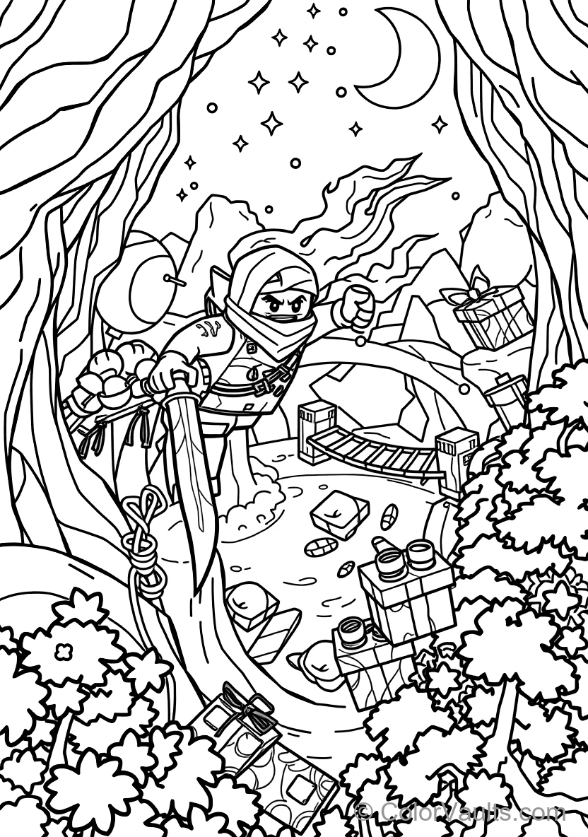 Kai the Ninja of Fire Unleashing Spinjitzu Fire (Scene 15)