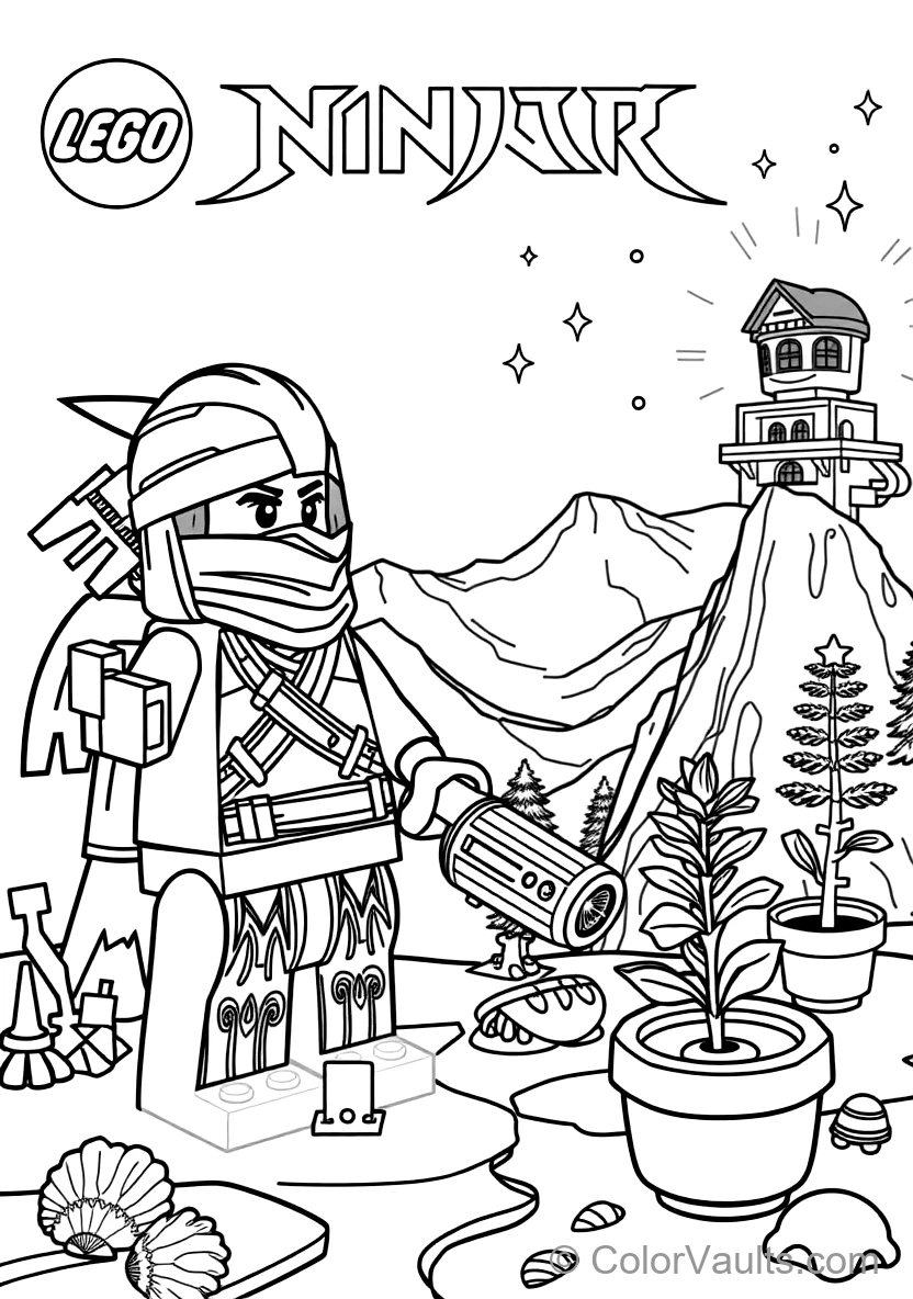 Zane the Titanium Ninja of Ice Freezing Enemies (Scene 21)