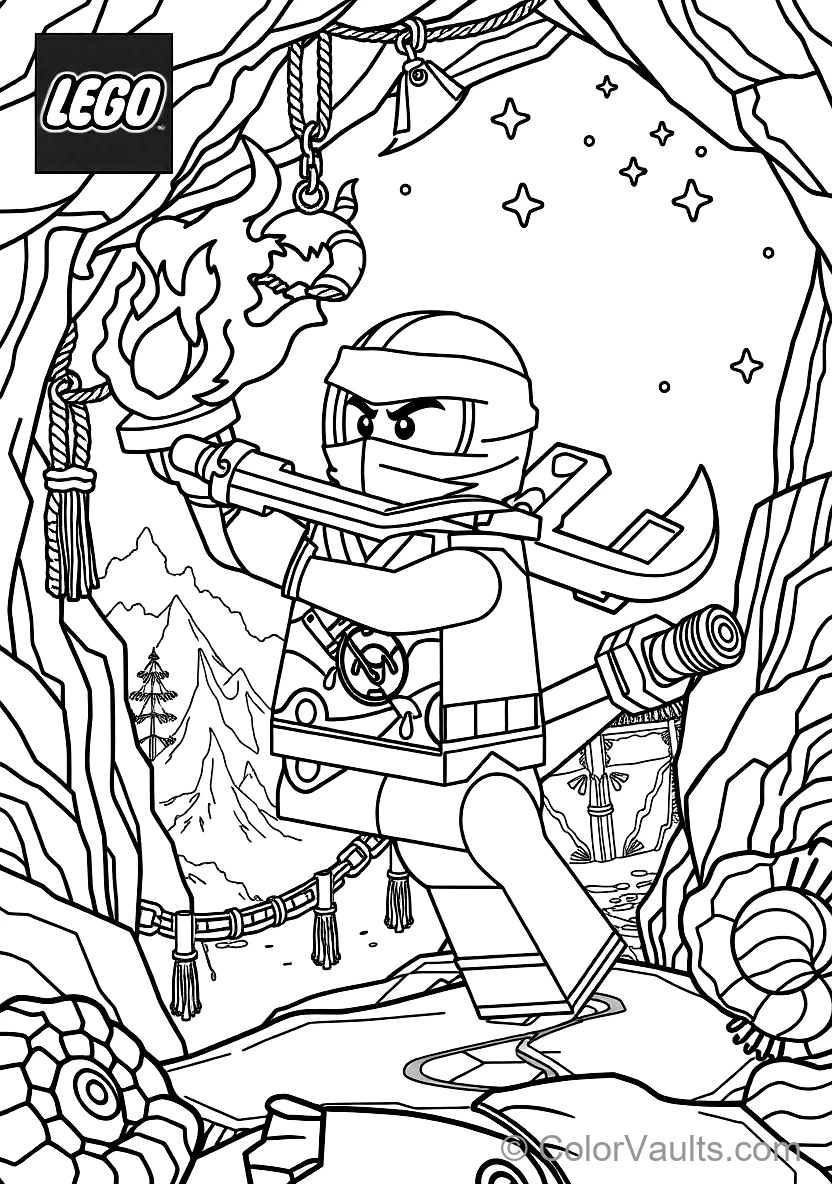 Kai the Ninja of Fire Unleashing Spinjitzu Fire (Scene 16)