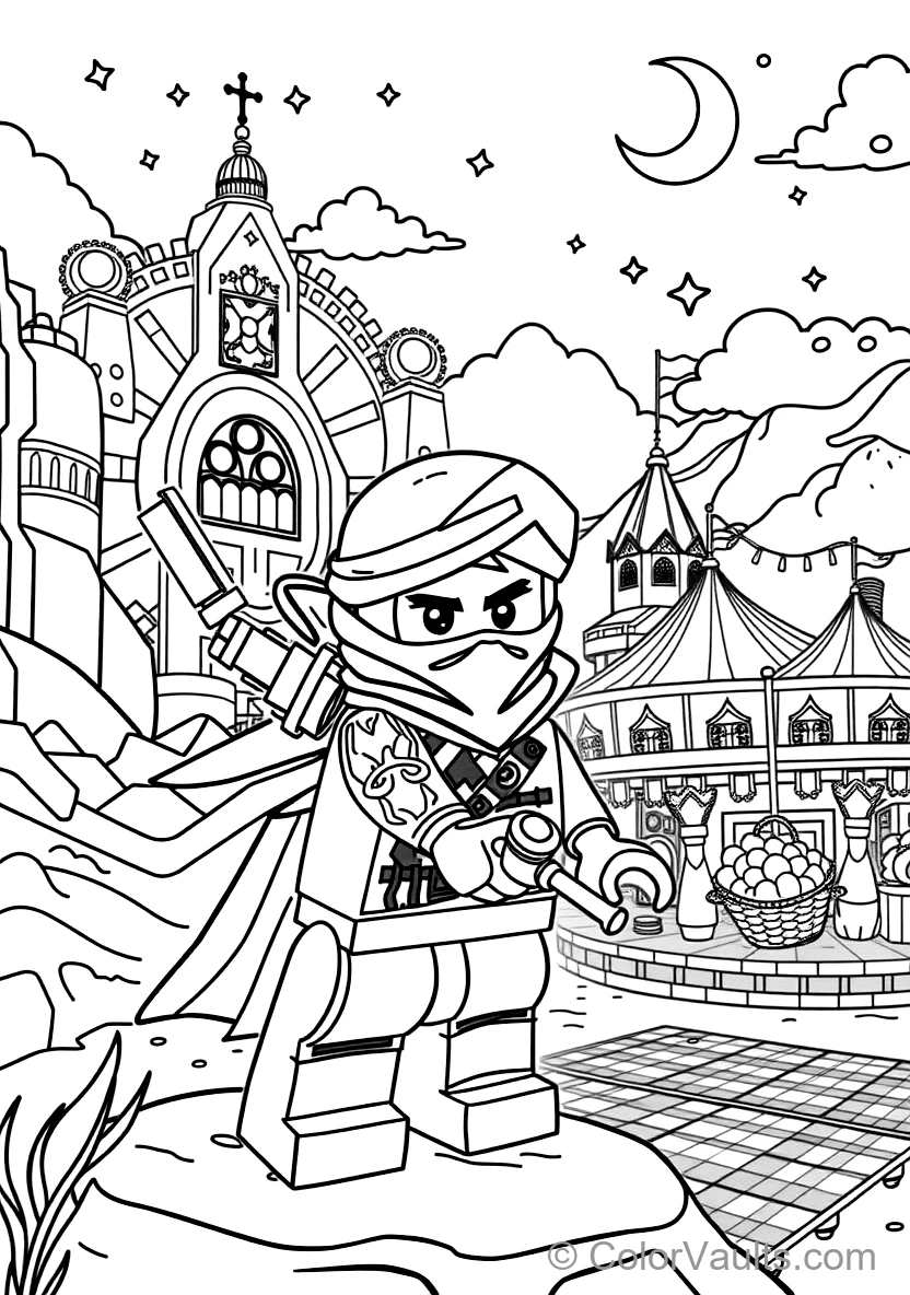 Zane the Titanium Ninja of Ice Freezing Enemies (Scene 24)