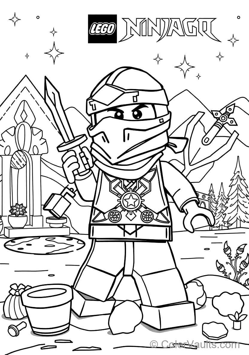 Zane the Titanium Ninja of Ice Freezing Enemies (Scene 26)