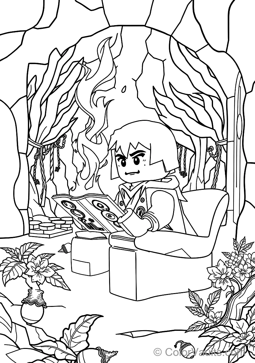Kai the Ninja of Fire Unleashing Spinjitzu Fire (Scene 21)