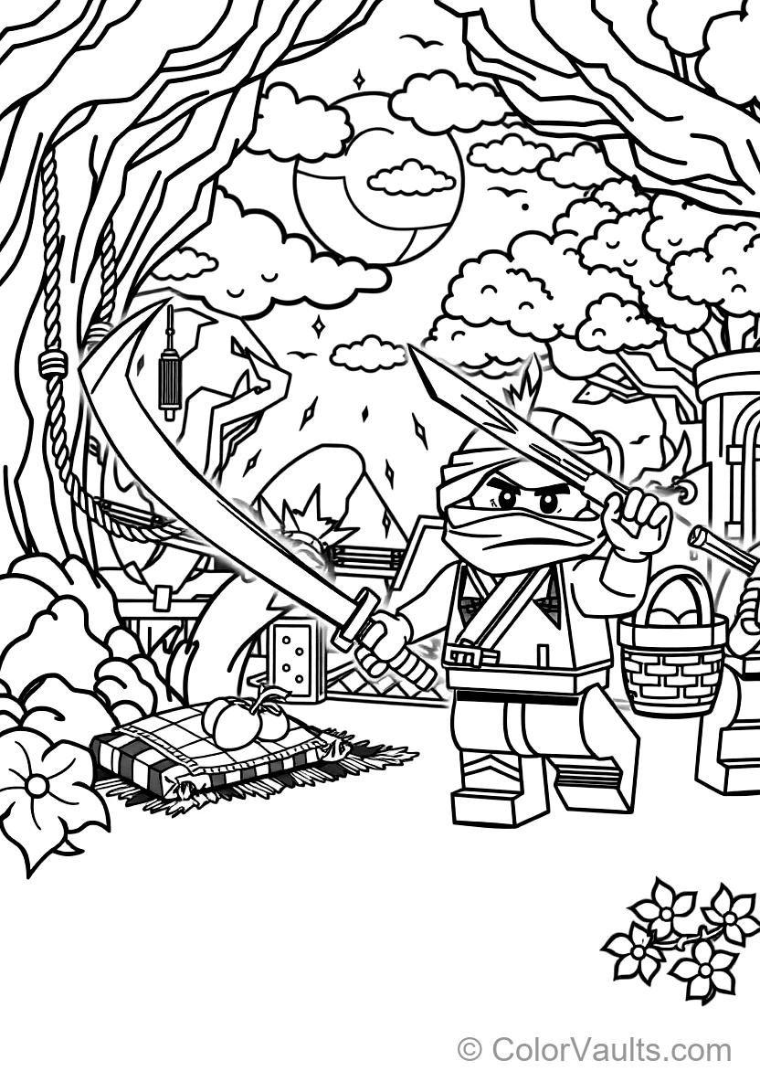 Kai the Ninja of Fire Unleashing Spinjitzu Fire (Scene 23)