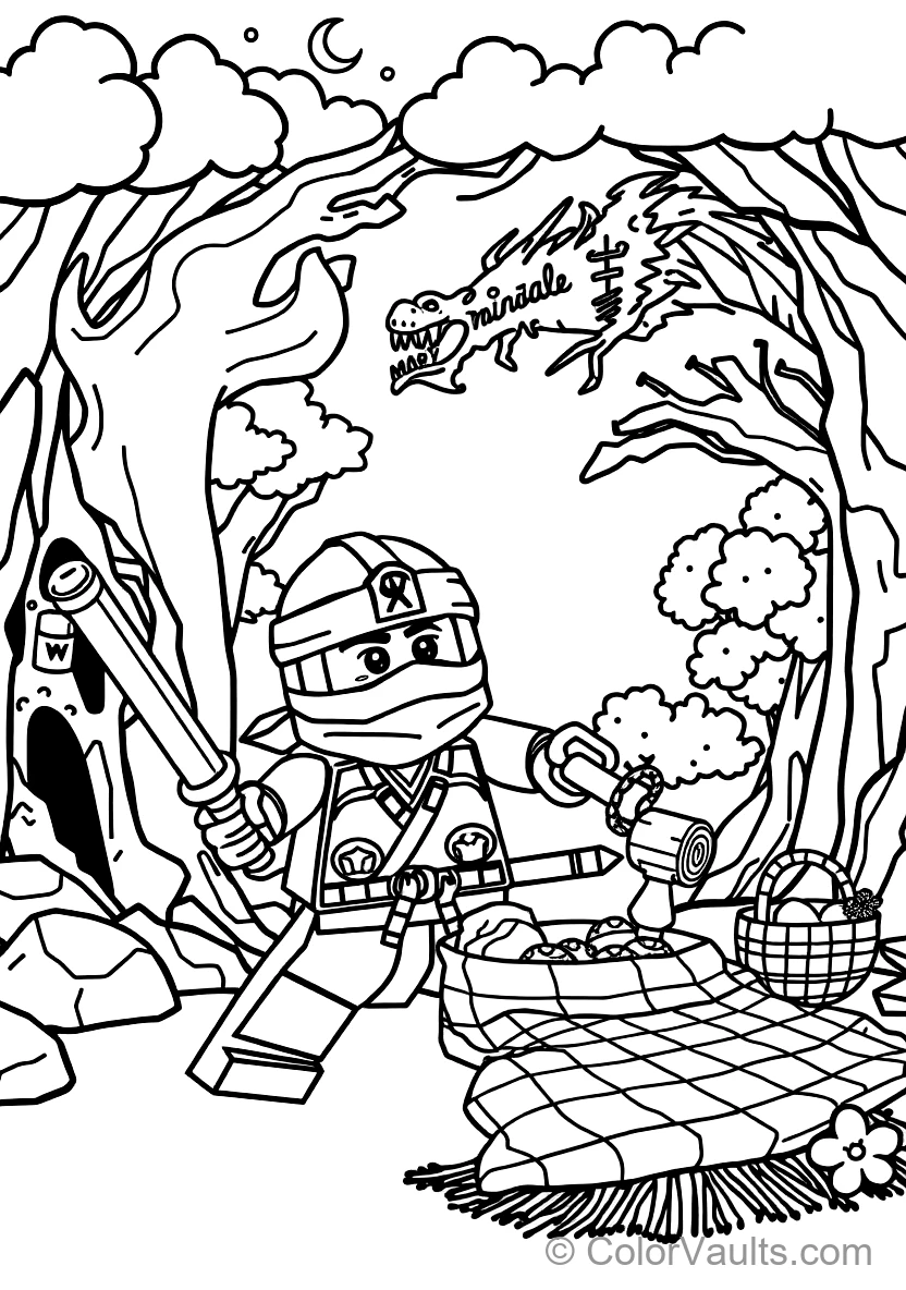 Kai the Ninja of Fire Unleashing Spinjitzu Fire (Scene 24)