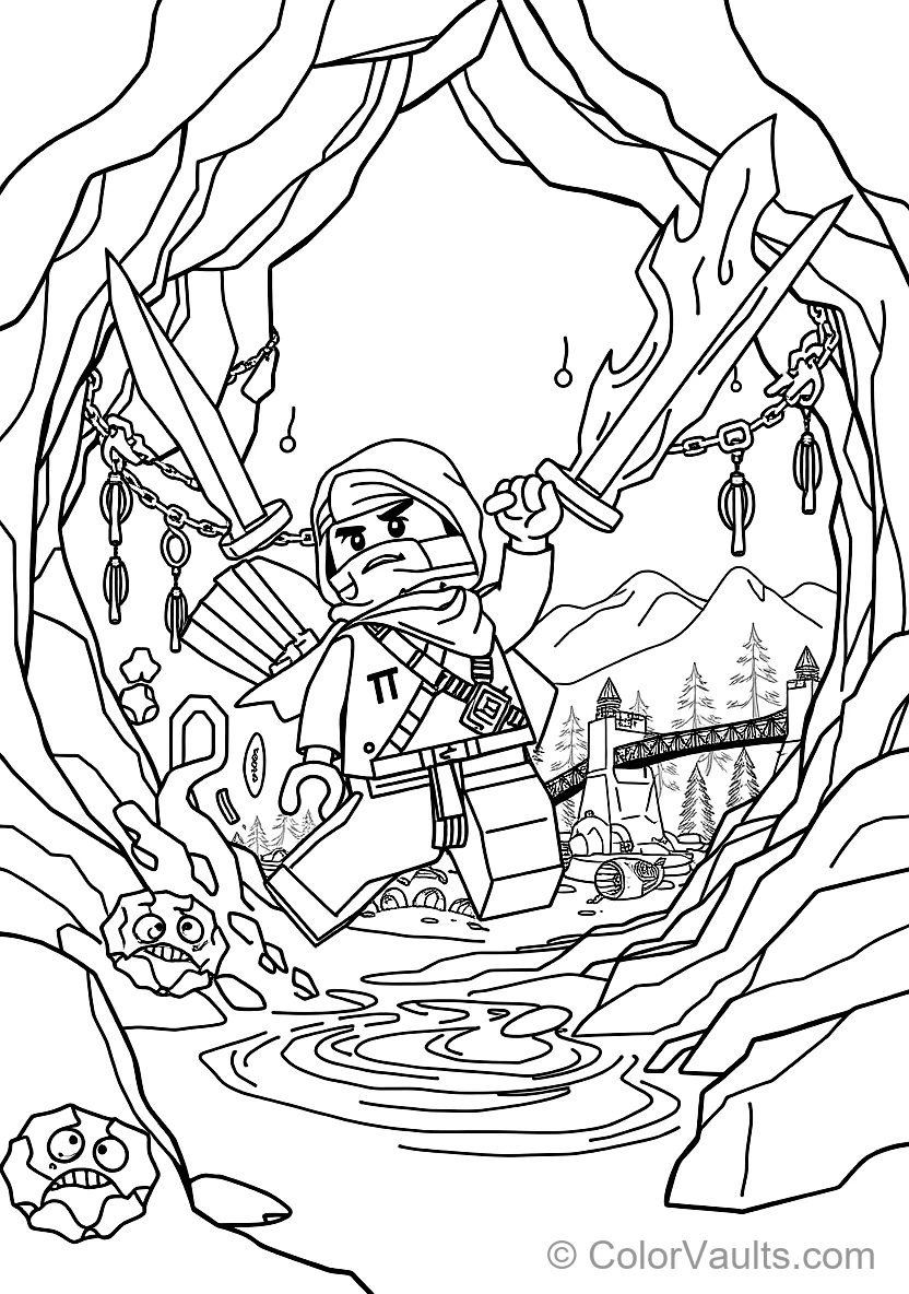 Kai the Ninja of Fire Unleashing Spinjitzu Fire (Scene 26)