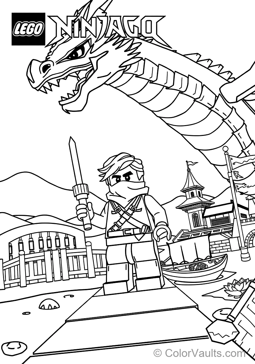 Lloyd the Ninja Summoning the Massive Elemental Energy (Scene 30)