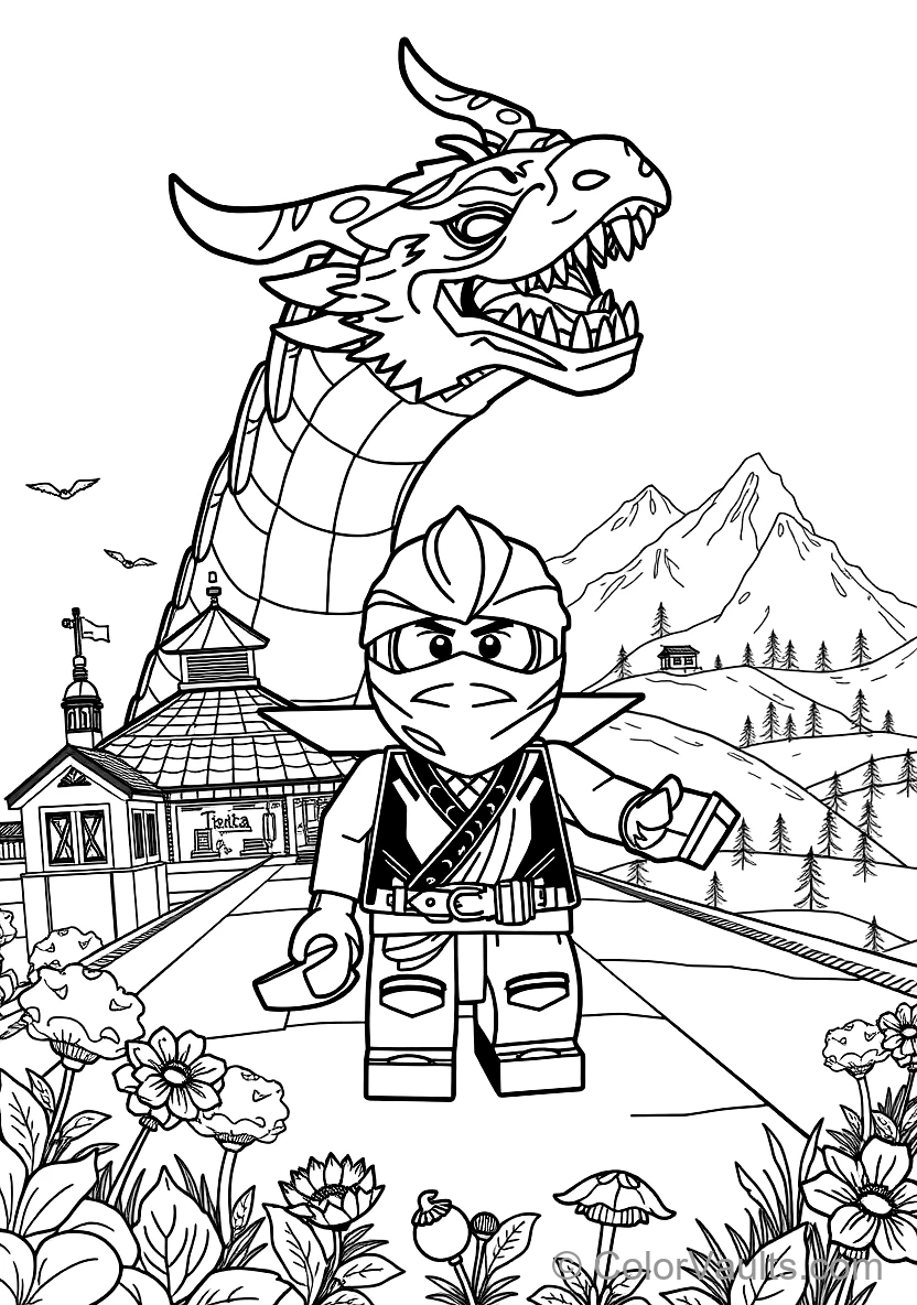 Lloyd the Ninja Summoning the Massive Elemental Energy (Scene 31)