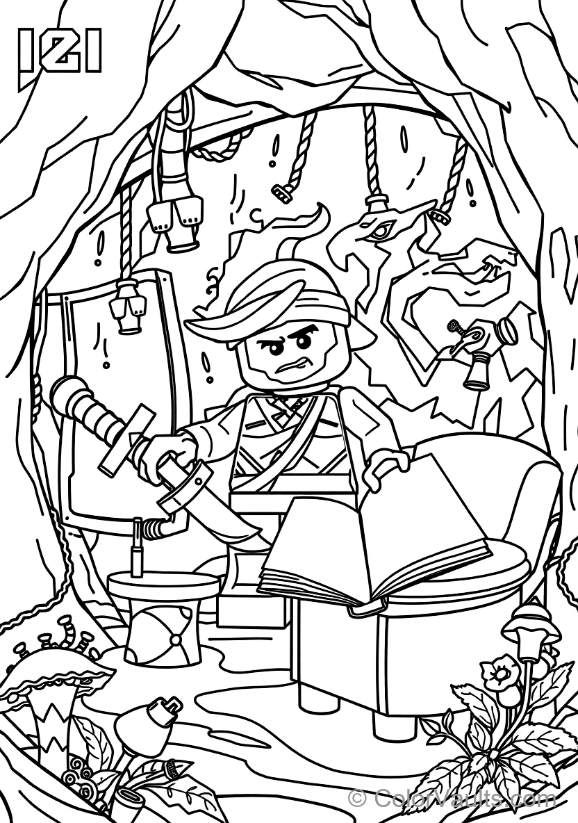 Kai the Ninja of Fire Unleashing Spinjitzu Fire (Scene 28)
