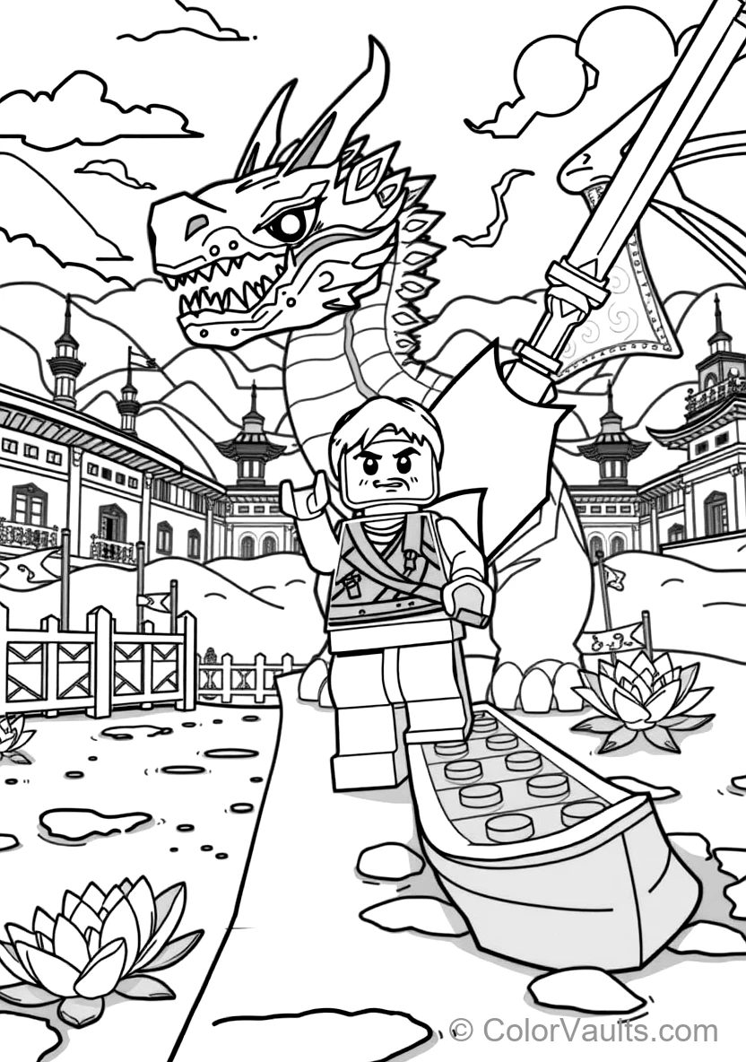 Lloyd the Ninja Summoning the Massive Elemental Energy (Scene 32)
