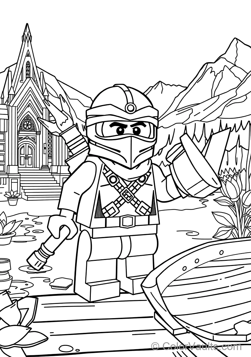 Zane the Titanium Ninja of Ice Freezing Enemies (Scene 29)