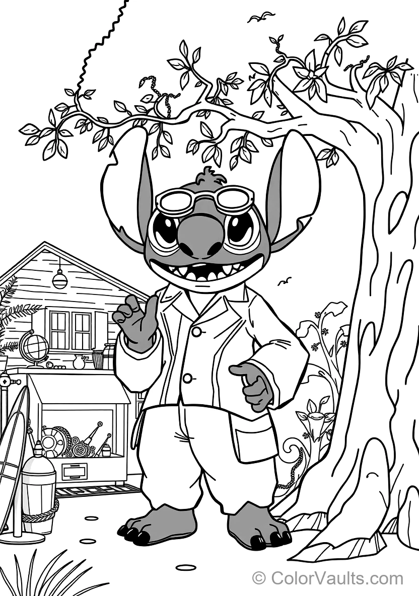 Lilo & Stitch coloring page 3