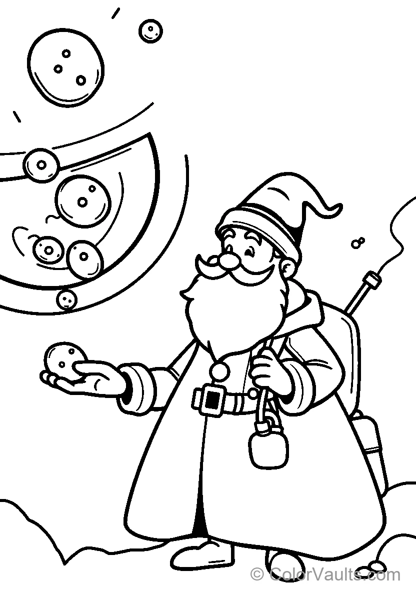 Wizard Conjuring Magical Orbs