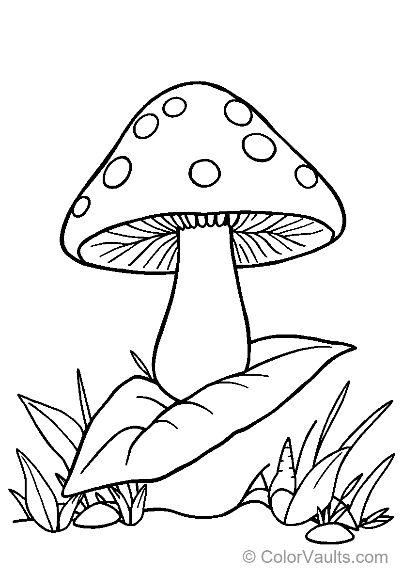 Colorful Polka-Dot Mushroom