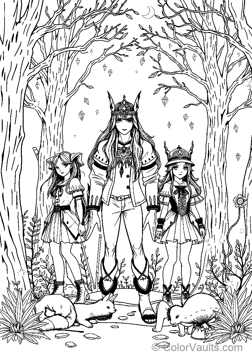 Fantasy Warrior and Animal Girls