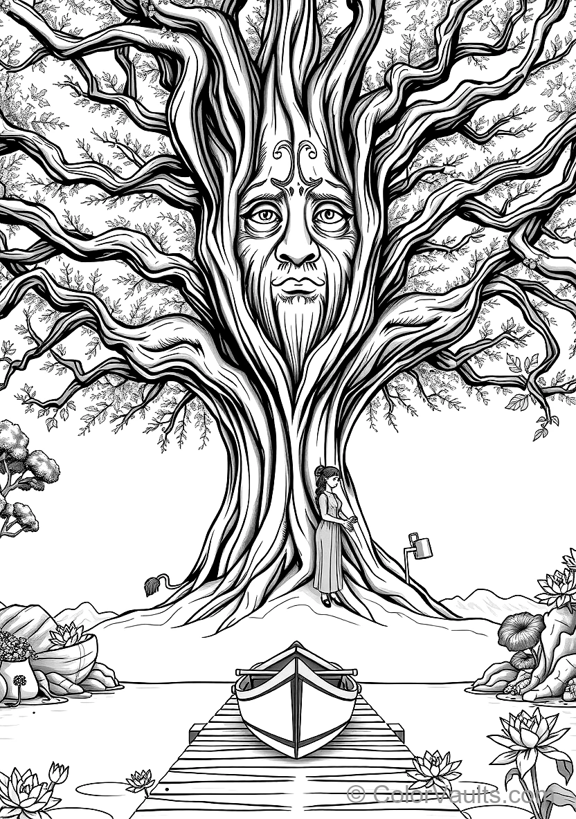 Magischer Forest coloring page 3