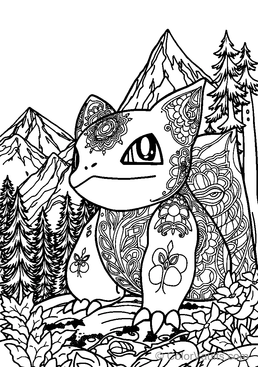 Mandala Cat In Nature