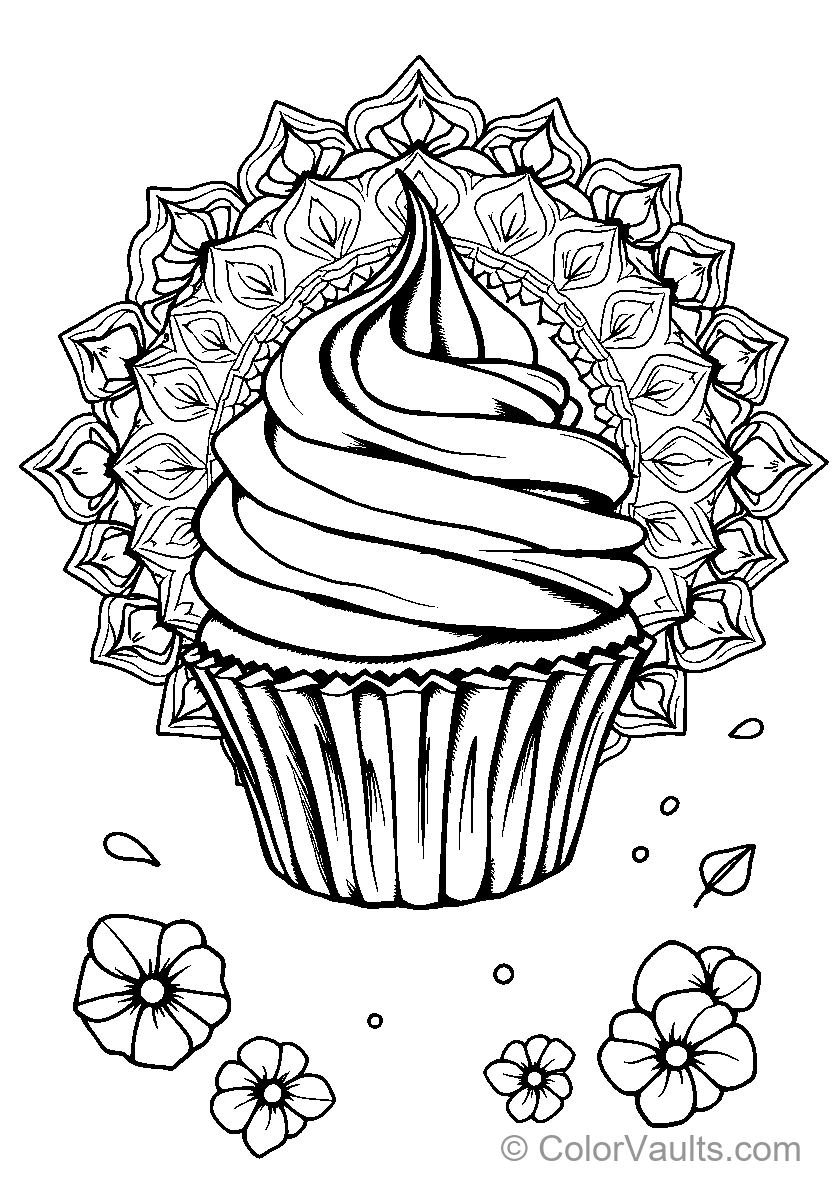 Mandala Cupcake