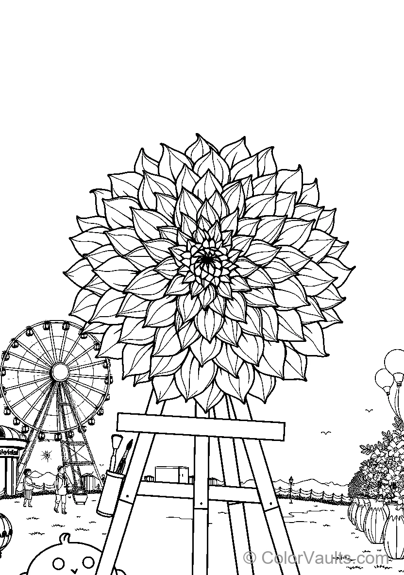 Mandala At An Amusement Park