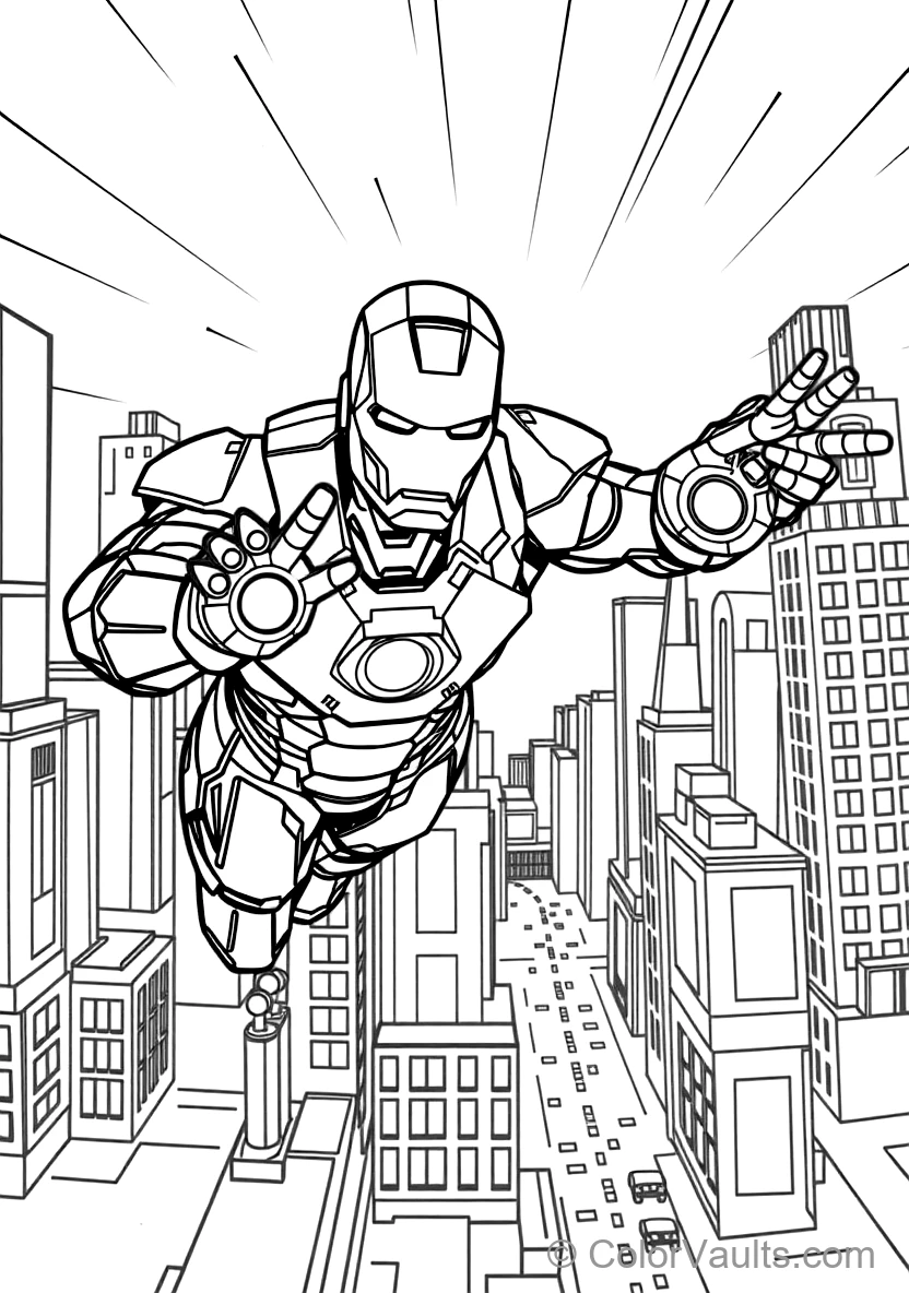 Marvel - Avengers coloring page 3