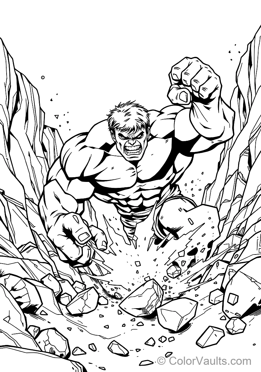 Incredible Hulk Smashing Ground with Massive Clenched (Scene 11)