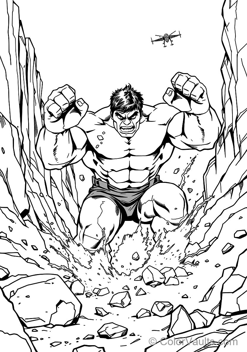 Incredible Hulk Smashing Ground with Massive Clenched (Scene 15)