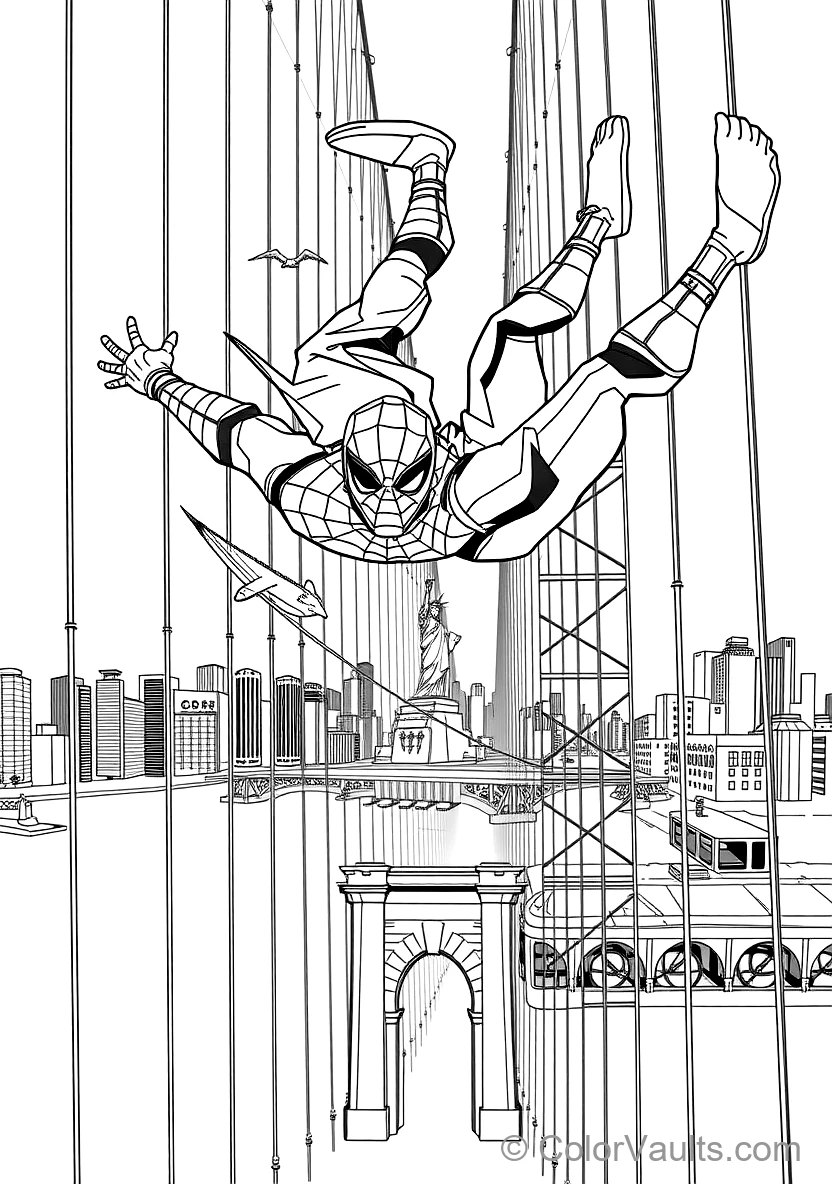 Miles Morales Performing an Acrobatic Mid-air Backflip (Scene 4)