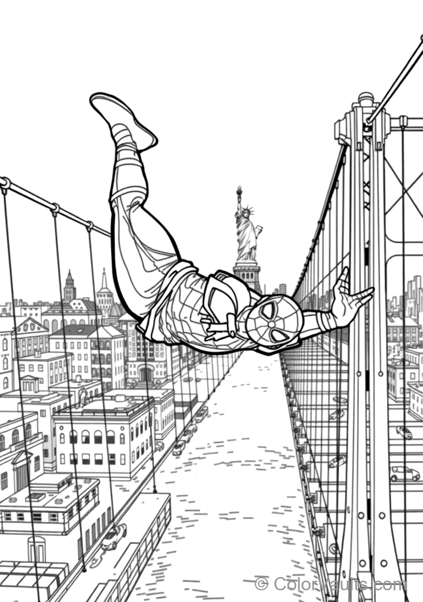 Miles Morales Performing an Acrobatic Mid-air Backflip (Scene 5)