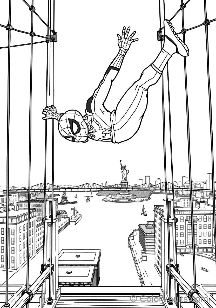 Miles Morales Performing an Acrobatic Mid-air Backflip (Scene 6)