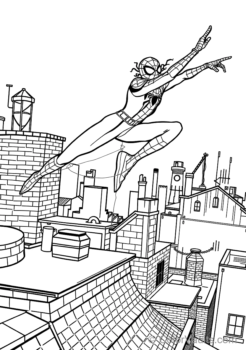 Spider-man und Spider-gwen Doing a Synchronized (Scene 7)