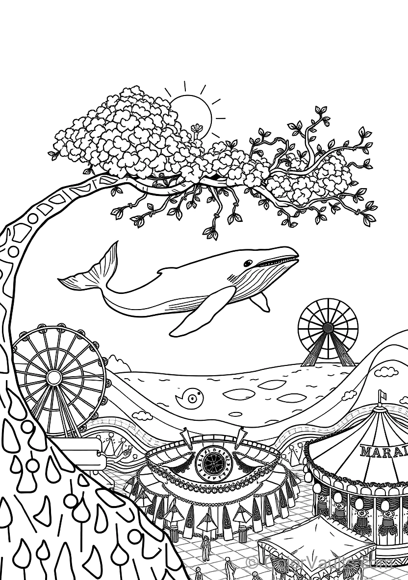 Mermaids of the Deep coloring page 2