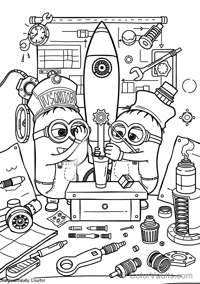 Minions & Despicable Me coloring page 2