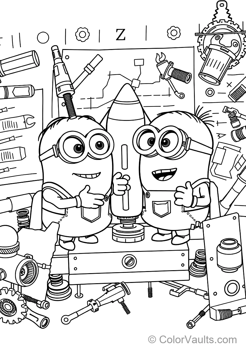 Minion Driving a Crazy Vehicle (2)