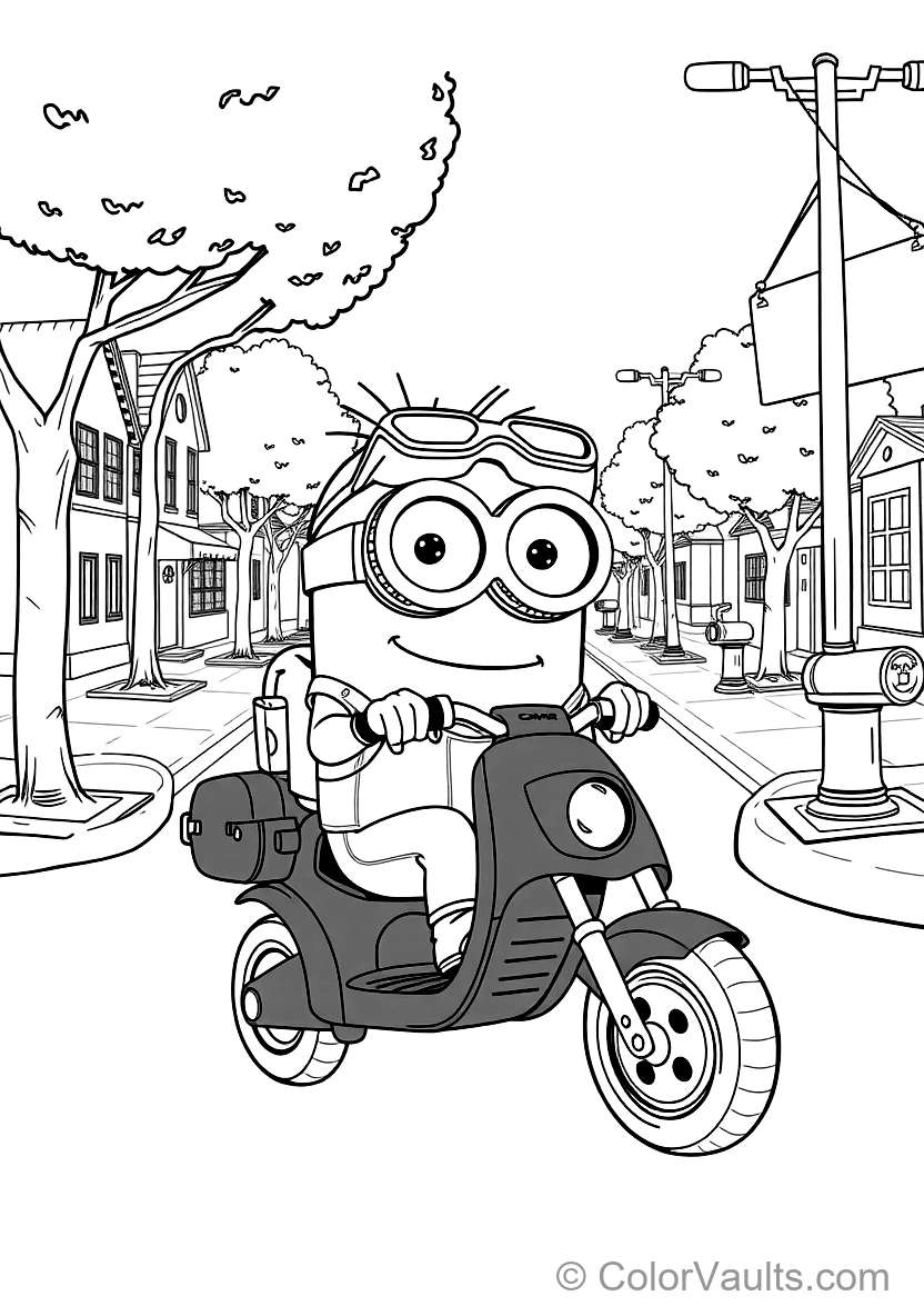 Minion Driving a Crazy Vehicle (3)