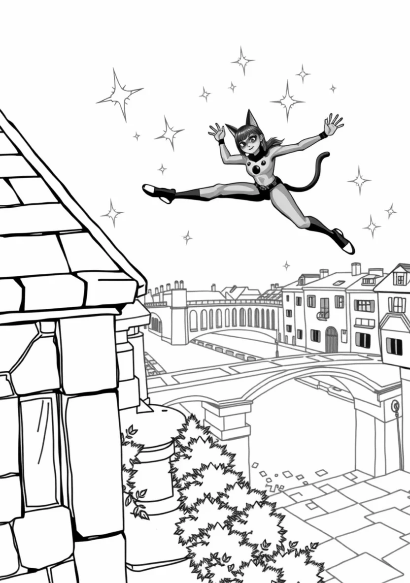 Miraculous: Ladybug & Cat Noir coloring page 1
