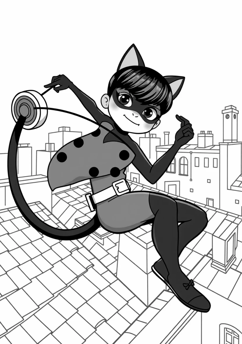 Miraculous: Ladybug & Cat Noir coloring page 2