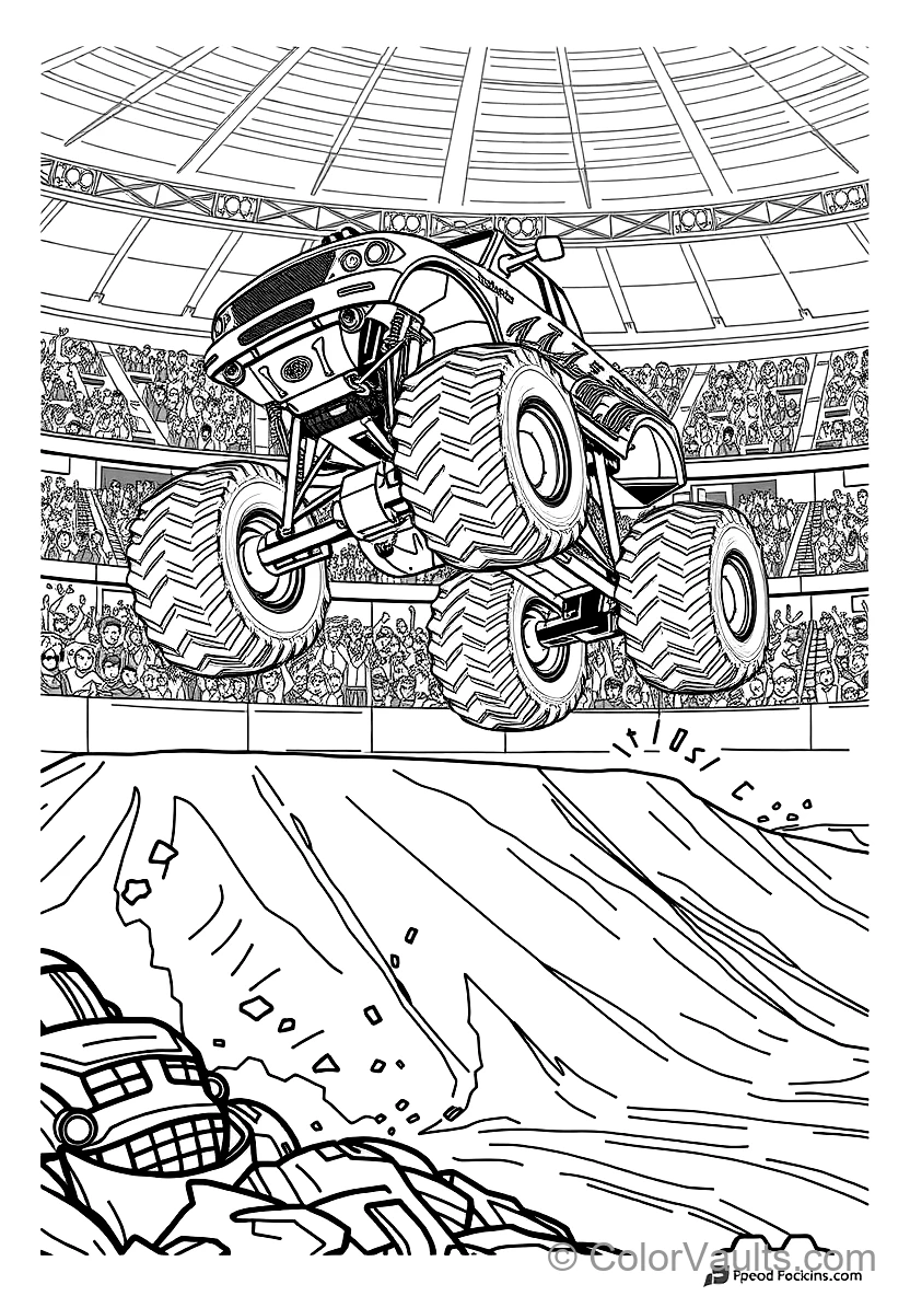 Monster Trucks coloring page 2