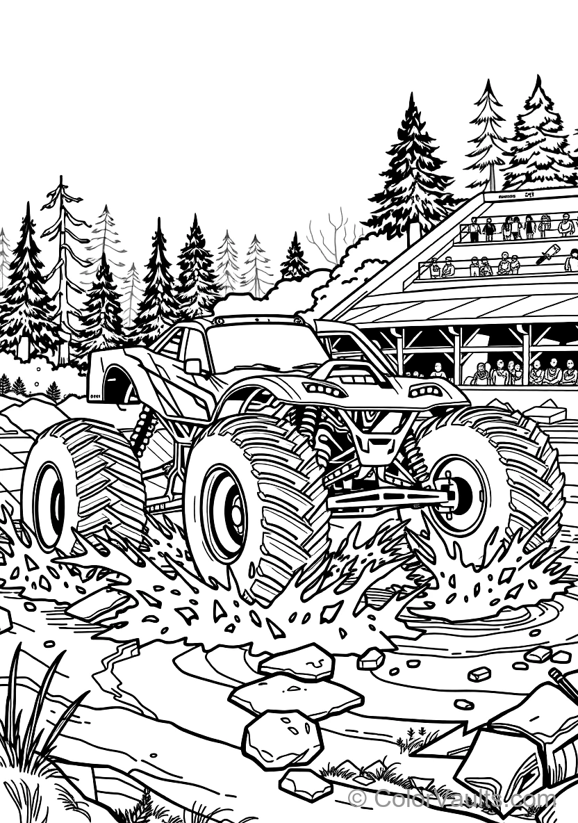 Monster Trucks coloring page 3