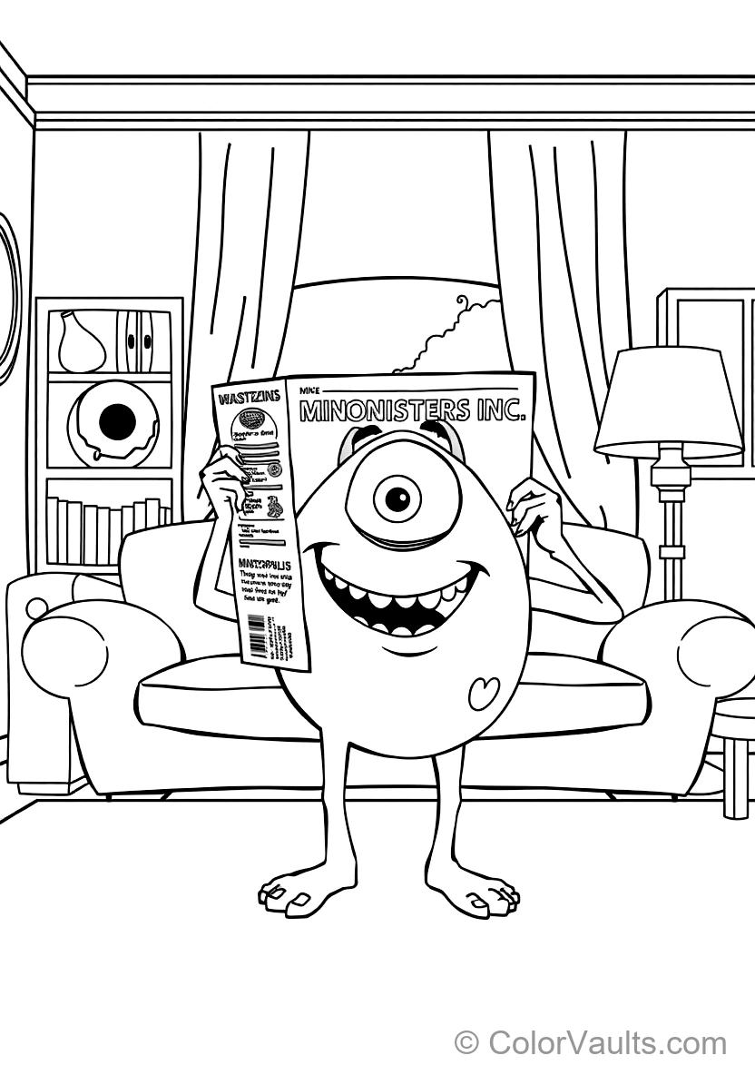 Monsters Inc coloring page 2