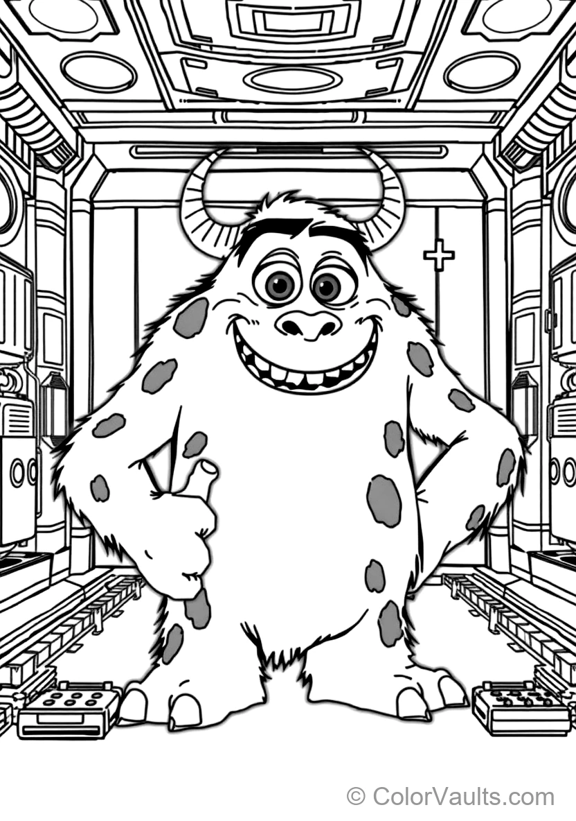 James P. Sulley Sullivan with Fluffy Spotted Fur