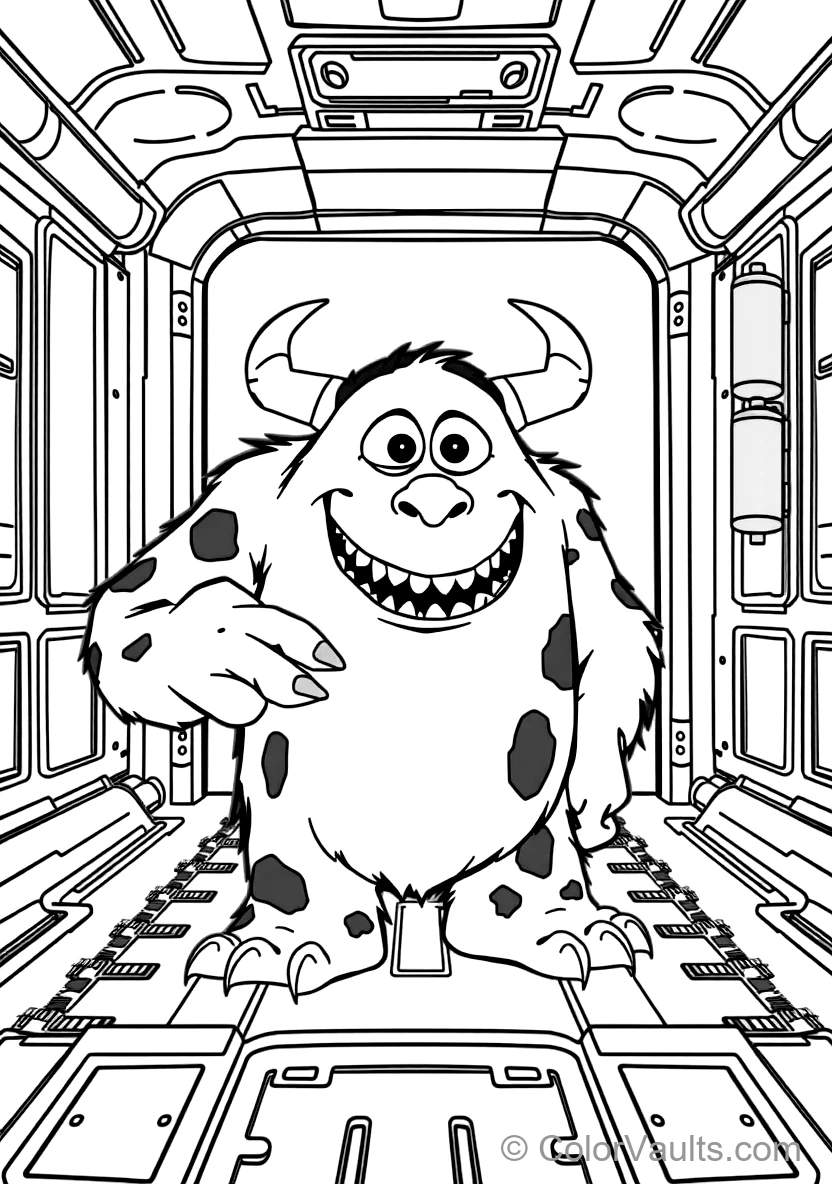 James P. Sulley Sullivan with Fluffy Spotted Fur (Scene 3)