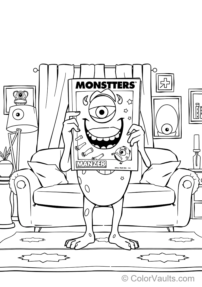 Mike Wazowski Proudly Showing Off His Face on (Scene 19)