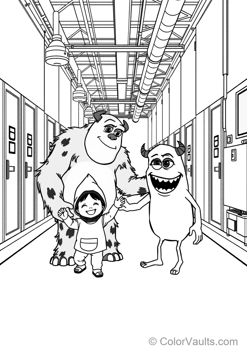 Little Toddler Boo in Her Purple Monster Costume (Scene 12)