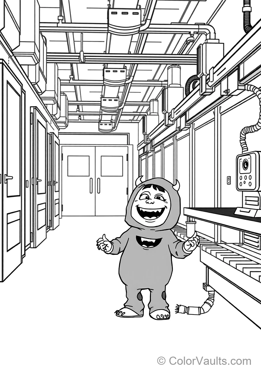 Little Toddler Boo in Her Purple Monster Costume (Scene 18)