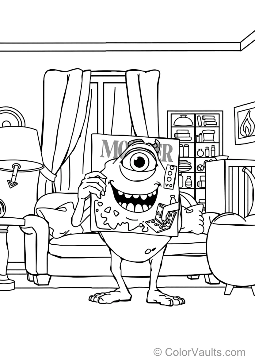 Mike Wazowski Proudly Showing Off His Face on (Scene 25)