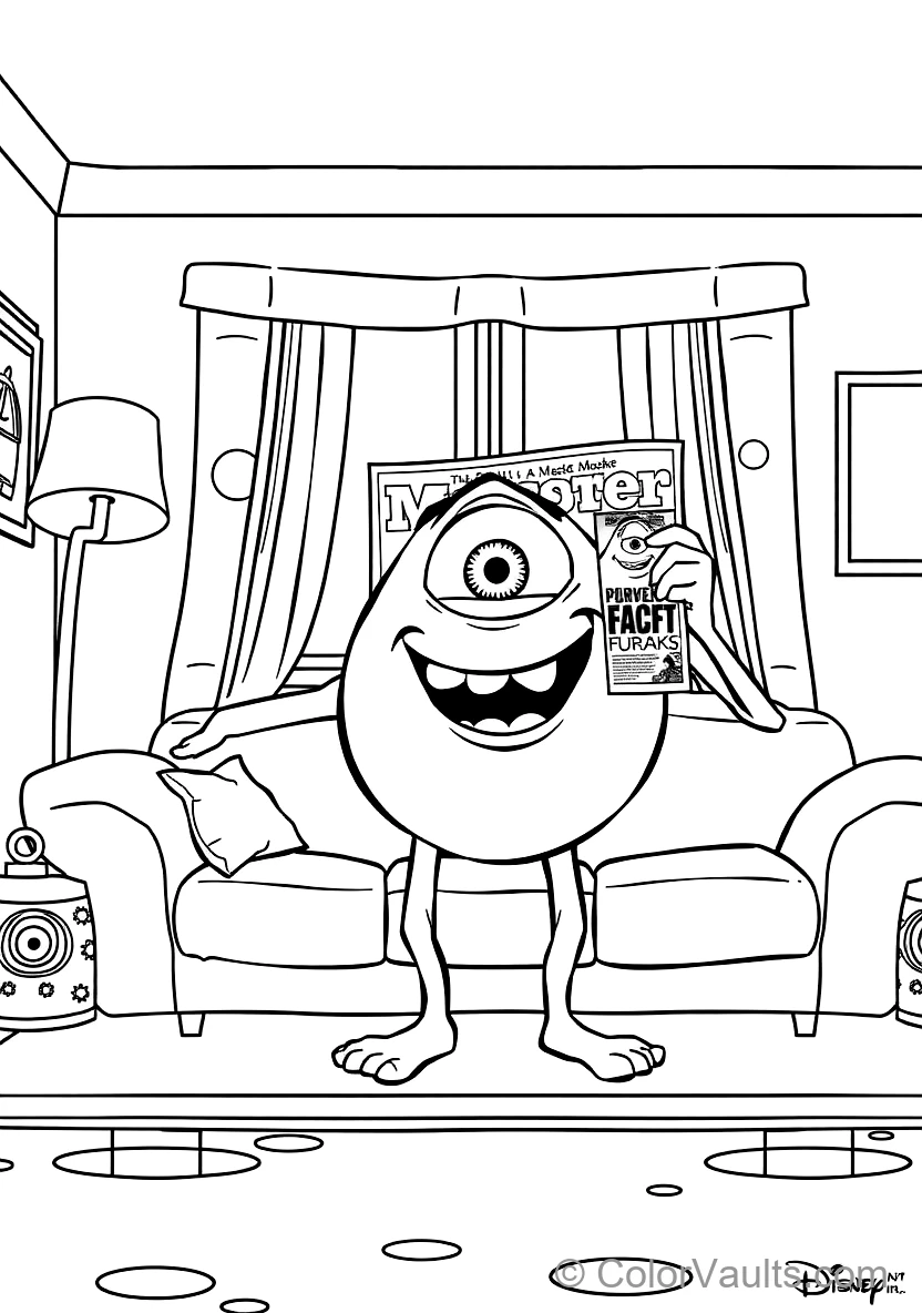 Mike Wazowski Proudly Showing Off His Face on (Scene 27)