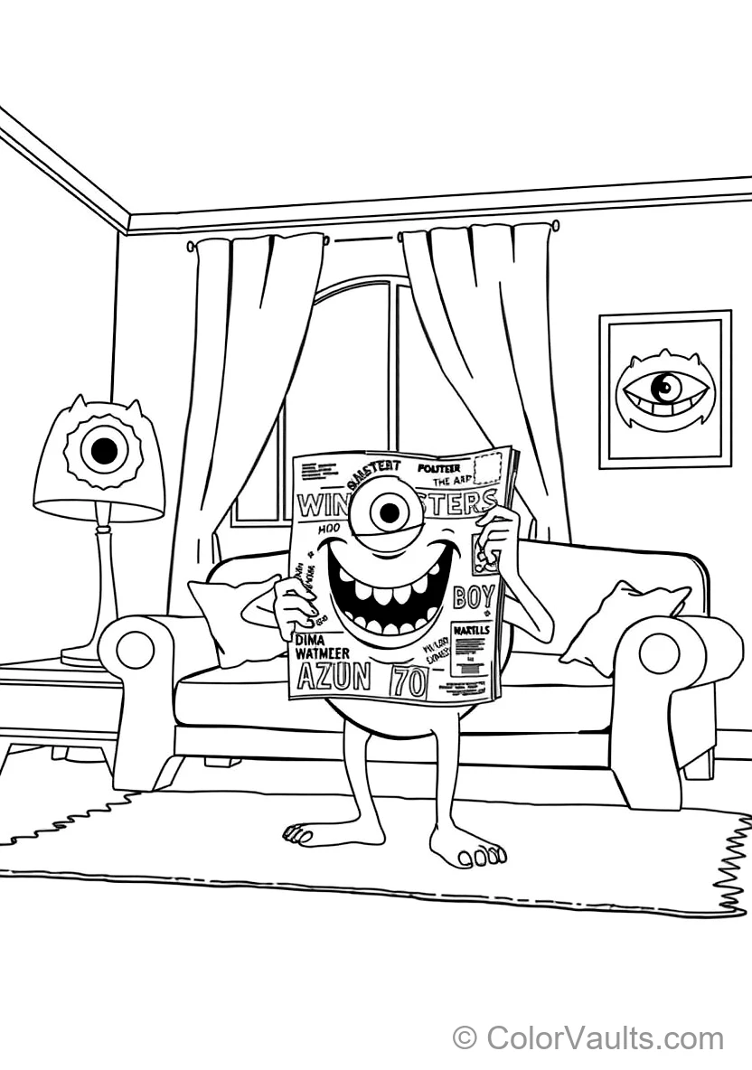 Mike Wazowski Proudly Showing Off His Face on (Scene 31)