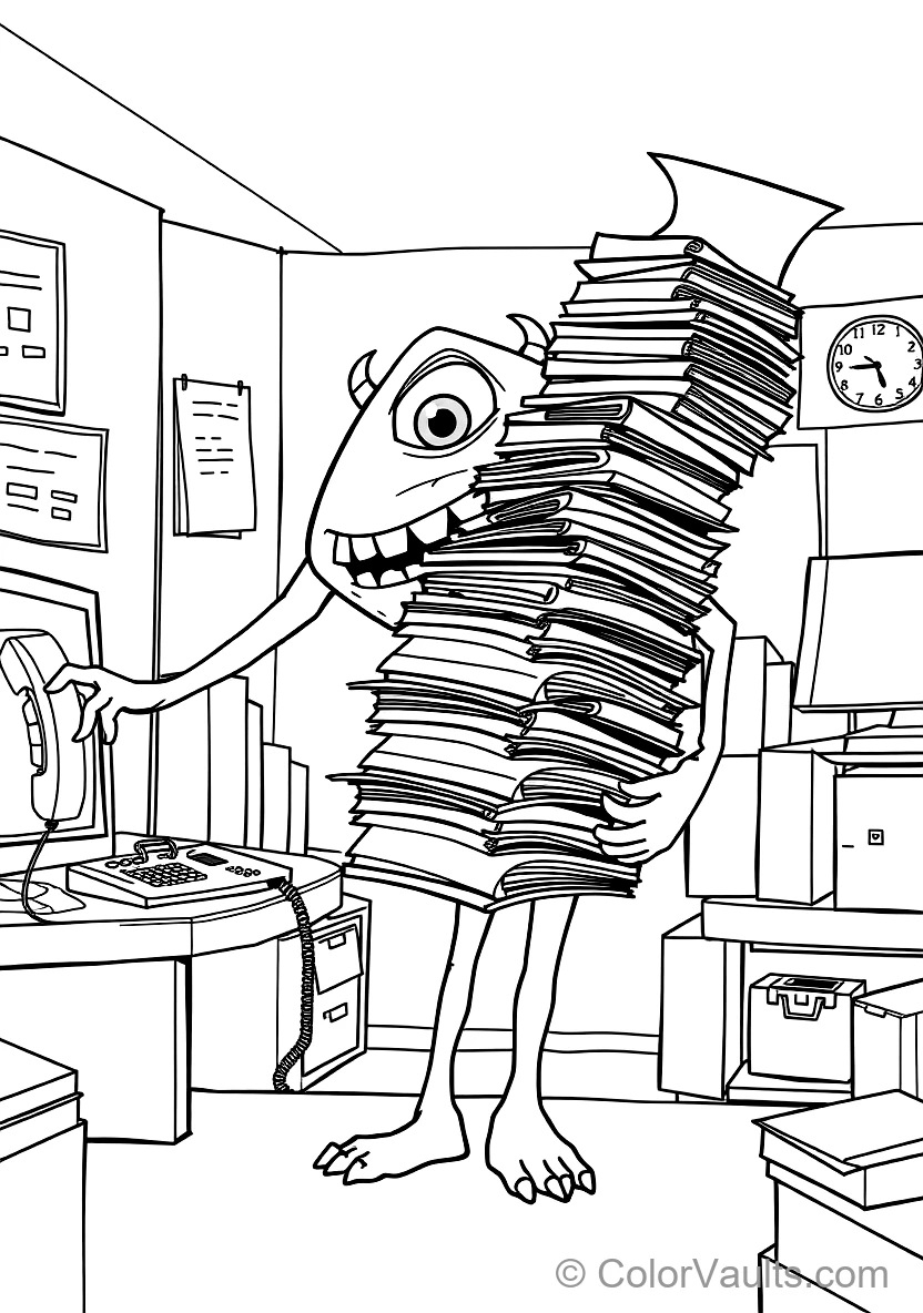Mike Wazowski the Round One-eyed Green Monster (Scene 22)