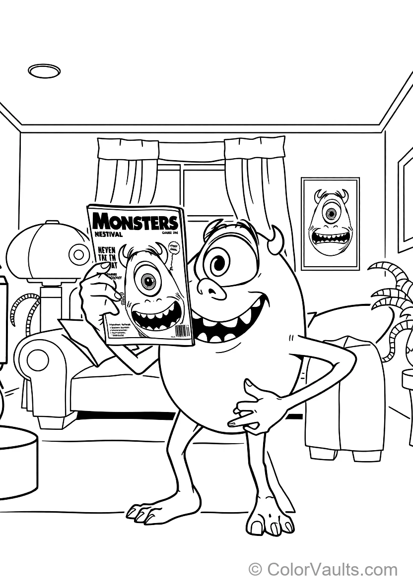 Mike Wazowski Proudly Showing Off His Face on (Scene 33)