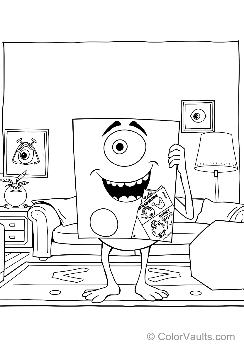 Mike Wazowski Proudly Showing Off His Face on (Scene 35)